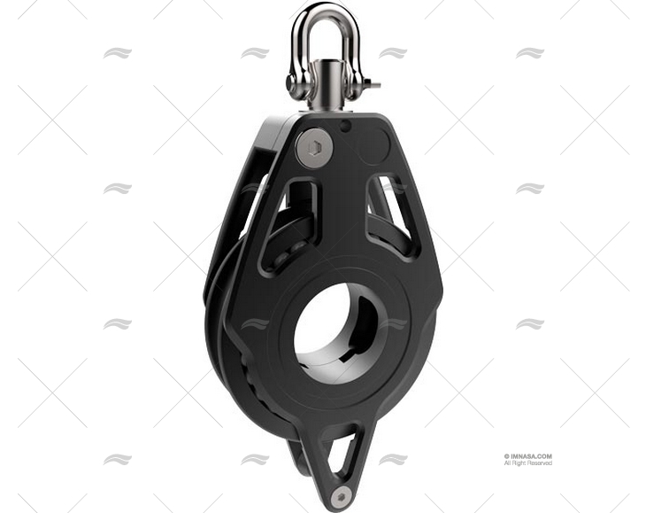 POLIA RACING SIMPLES T/60 COM FIXAÇÃO LEWMAR