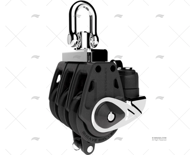 PULEGGIA CONTROLLO 40mm TRIPLA C/RONDELLA. E STROZZASCOTTA LEWMAR