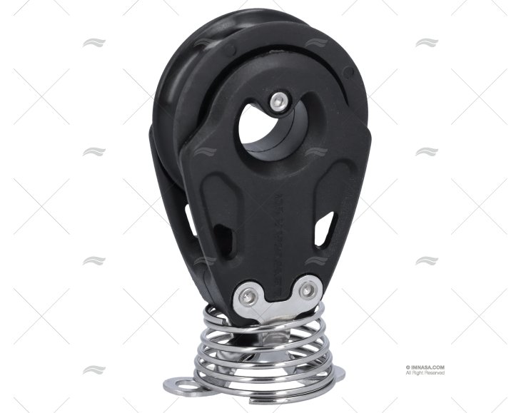 POLIA CONTROLO 40mm SIMPLES BASE VERT. BK LEWMAR