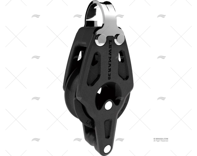 PULEGGIA CONTROLLO TESTA FISSA C/ANCORAGGIO 30mm LEWMAR