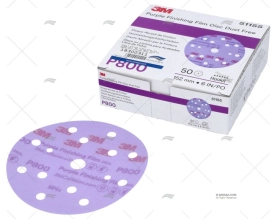 DISCO P 800 LIXA 15 FUROS.150mm. 50U 3M
