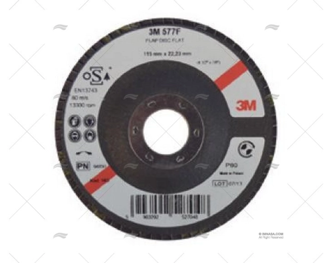 SHEETS DISC 577F125mm/FLAT P40 10U 3M