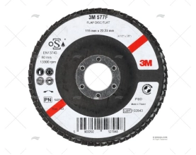 DISCO LAMELLARE 577F 115mm/PIATTO P80 10U 3M