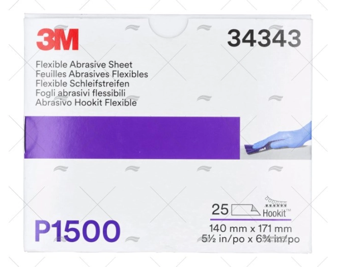 FEUILLES DOUBLE ABRASIVES FLEXIBLES  P15 3M