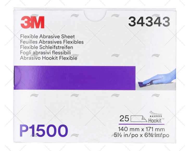 TAMPONE DOPPIO ABRASIVO.S.FLEX.P1500 25U 3M