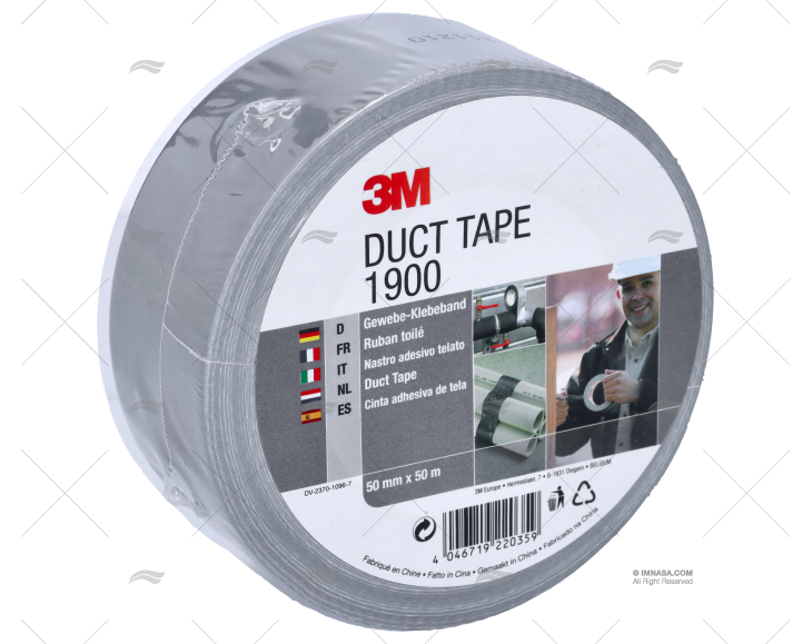 NASTRO AMERICANO 50mmx50m ARGENTO 3M 1900