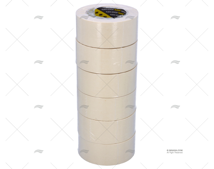 WHITE MASKING TAPE 48mmx50m (6 unit) 3M