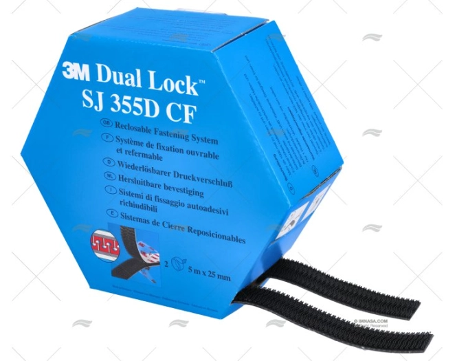 CINTA VELCRO ADESIVO 25mm x 5m (2U) 3M