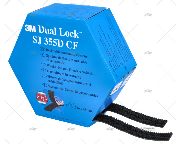 CINTA VELCRO ADESIVO 25mm x 5m (2U) 3M