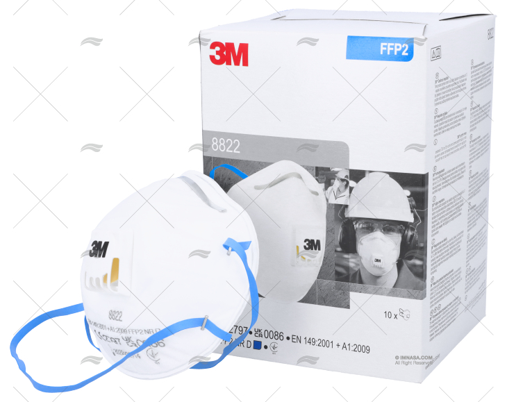 MASQUE DE PROTECTION FFP2S   10U 3M