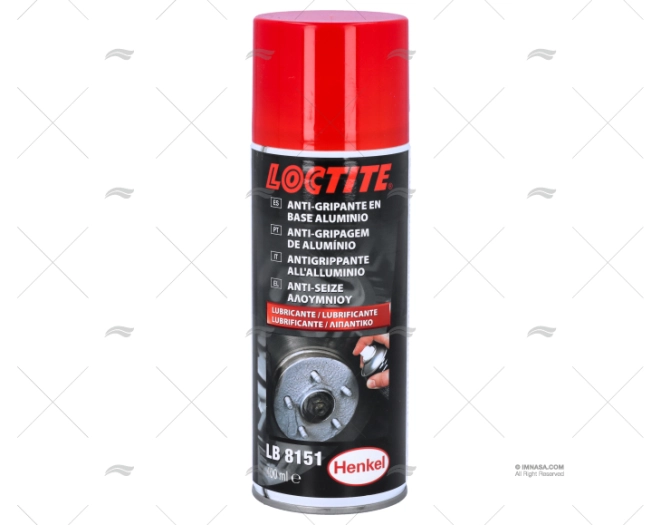 LUBRIFICANTE 8151 ALUMÍNIO 400ml SPRAY LOCTITE