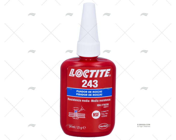 FIXADOR PARAFUSOS 243 24ml AZUL LOCTITE